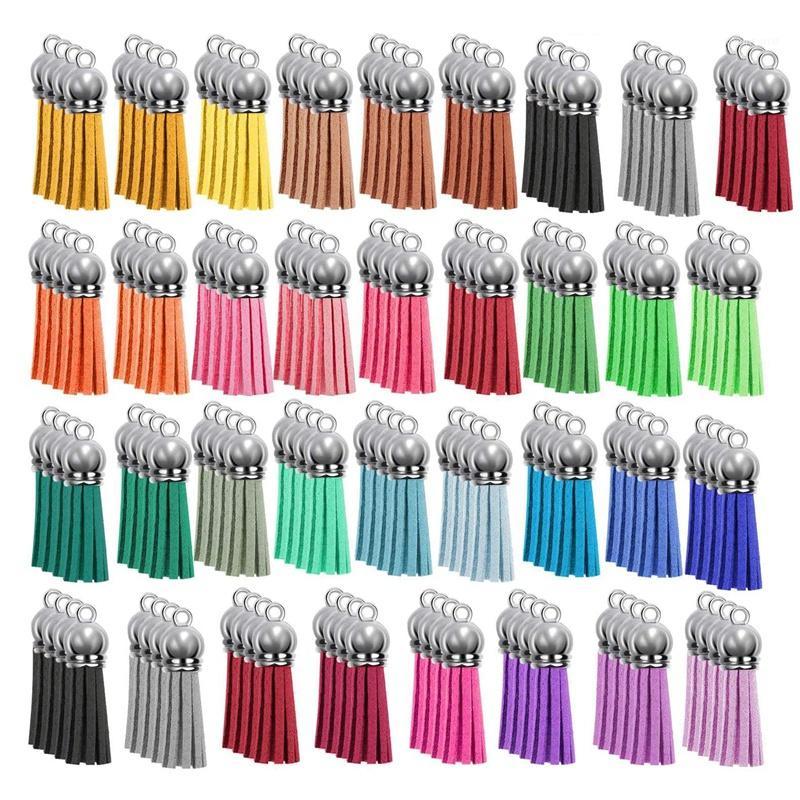 

Keychains 140Pcs Tassel Keychain Bulk Set For DIY Leather Pendants Acrylic Jewelry Accessories1