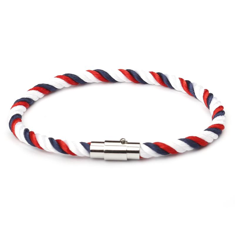 

New Fashion Rope Bracelet Men Women Copper Magnetic Clasp Male Bracelets Bangles Jewelry Summer Style Couple Bracelets SL021