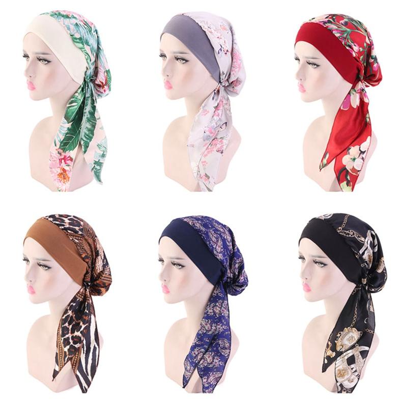 

Womens Chemo Hat Turban Headwear Bandana Elastic Band, Ht2669h02