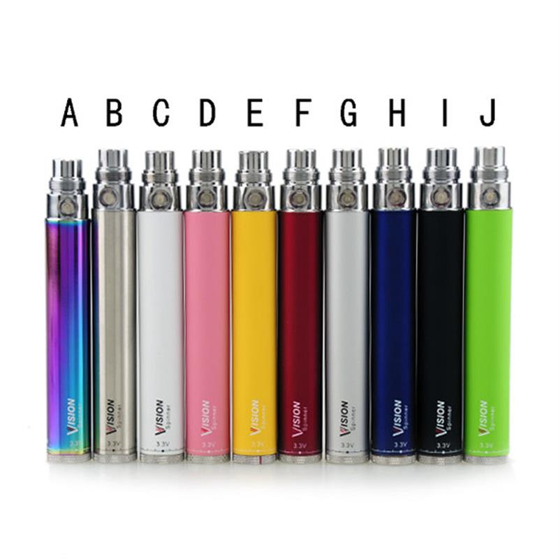 

Vision Spinner Battery 650/900/1100/1300mAh Ego Variable Voltage VV Batteries For CE4 510 Thread Nautilus Mini Protank 3 Atomizer a00