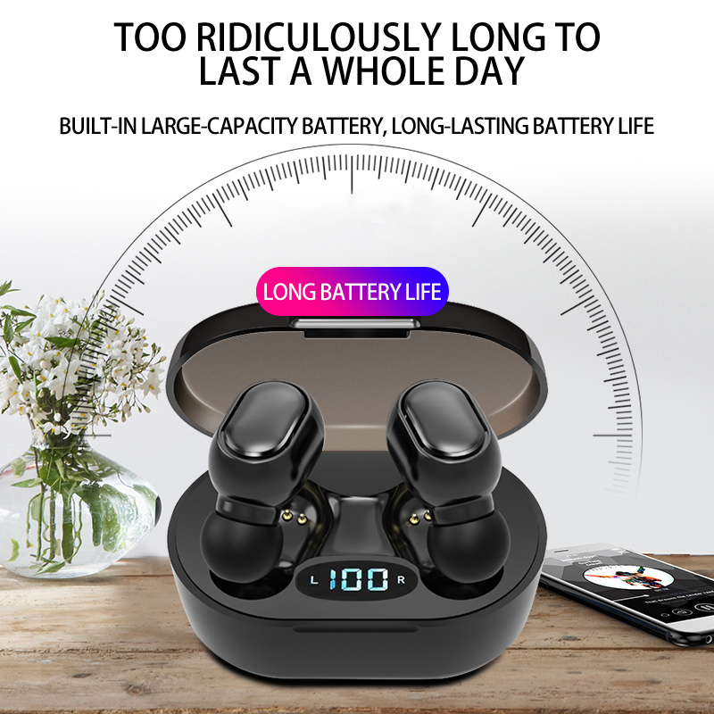 

OEM Sport Stereo Sound Wireless Earbuds E7S tws Earphone With Charging Case Touch Control