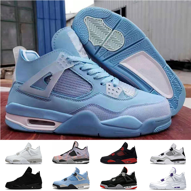 

Off Jumpman 4s Whites Oreo Mens Women Basketball Shoes 4 University Blue Joden4s Fire Red Thunder Taupe Haze Black Cat Off UNC Jumpman4s Sneakers With Socks 36-47, D48 40-47