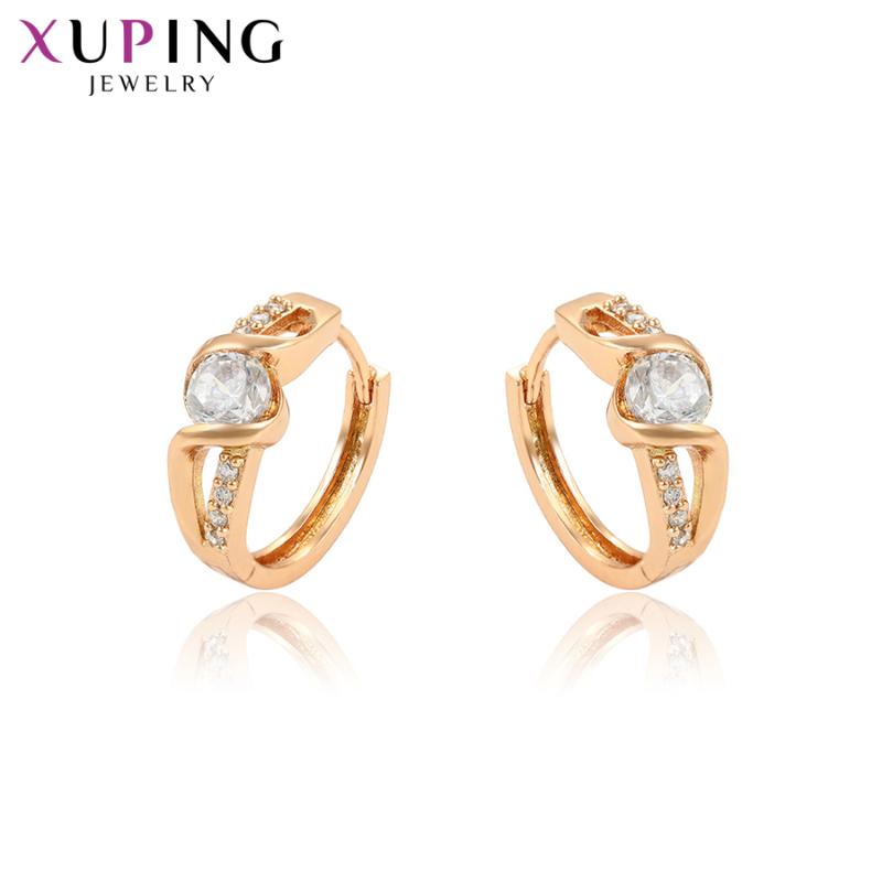 

Xuping Jewelry Temperament Newest High Quality Rose Gold Color Earrings for Women Thanksgiving Gifts 96861