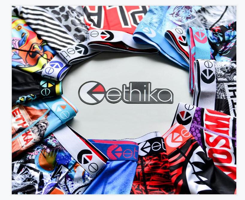 

ethika Random styles ethika men boxers underwear sports hip hop rock popular underwear fashion quick dry Panties Free shipping wholesale 856