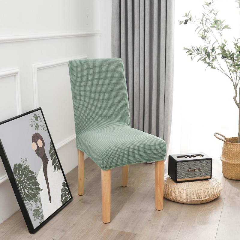

Lycra Elastic Spandex Stretch Dining Chair Cover for Home Restaurant Party Coffee Shop Living Room Bedroom Office