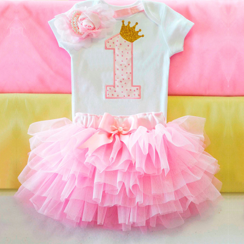 baby girl 1st year birthday dress