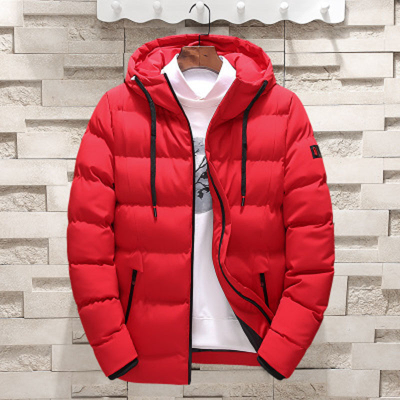 

2020 Casual Greater Male Parka New Winter Solid Wind-proof Fashion Dwindproof Hot Water Comfortable High Quality 8xl Jacket, Red.