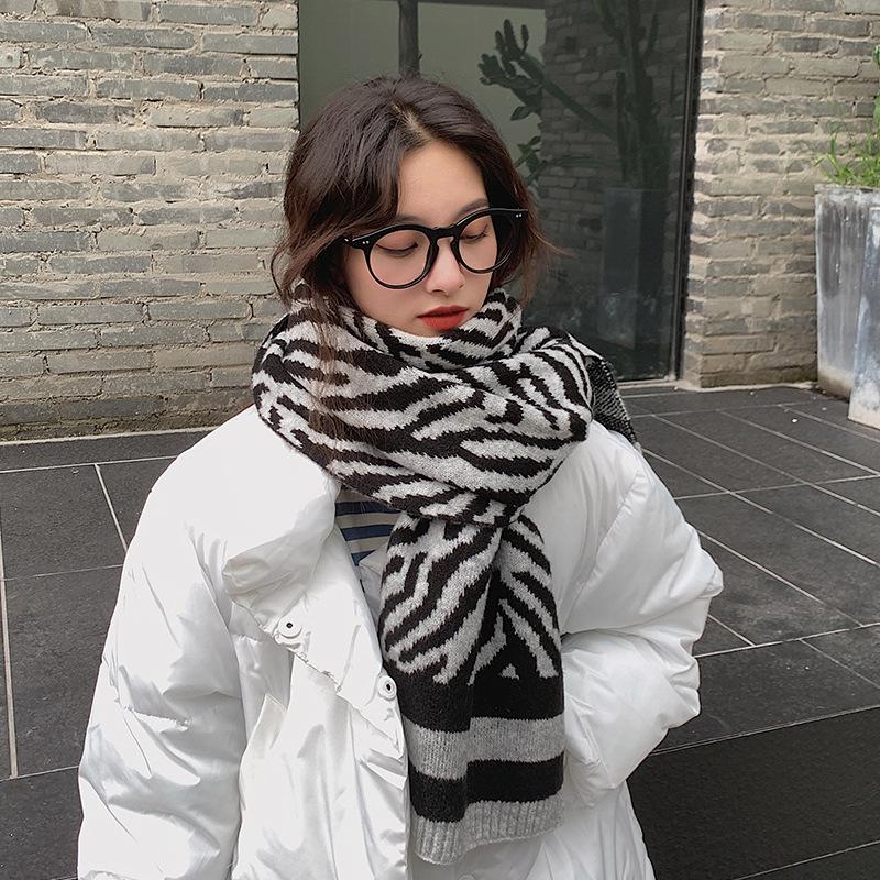 

Scarves Johnature Korean Winter Warm Leopard Print Women Scarf 2021 3 Colors Soft Thicken All Match