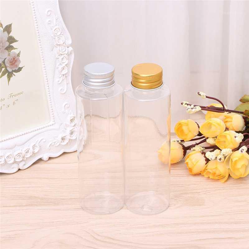 

Plastic Travel Empty Jars Bottle Makeup Liquid Sample Container Aluminum Cap 100ml1