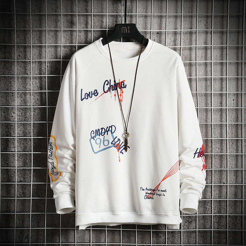 

2021 New Plus Size Print Hoodies Men Casual Hooded Sweatshirt Youth High Quality Sweatshirts Pullover 5z6q, Black