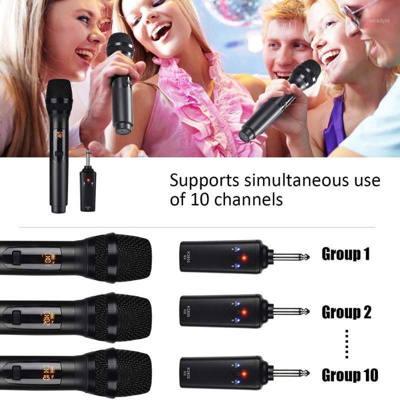 

2Pcs Wireless Microphone Professional Condenser Karaoke Mic Bluetooth Stand Radio Studio Recording Studio For Android1