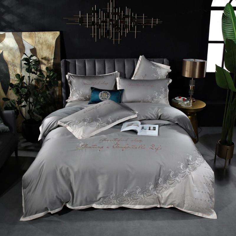 

100% Egyptian cotton bedding sets duvet cover set, Green