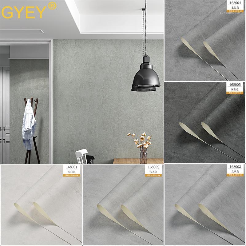 

10M Nordic solid Cement Gray Wallpaper Pure Plain Industrial Wind Shop Restaurant Bar Restaurant Clothing Store Wallpaper1, 168002