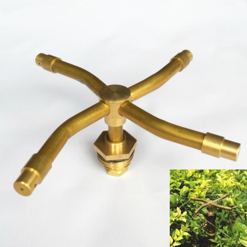 

1Pcs Brass Rotation Sprinklers Garden Lawn Irrigation Watering Sprayers1, 3 arm