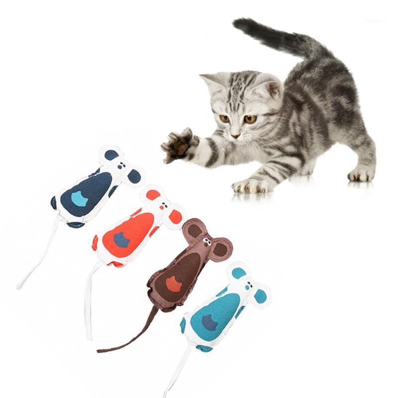 

Pet Cat Chew Toys Catnip Canvas Mouse Squeaky Toys Kitten Interactive Molar Teeth Grinding Bite Play Cat Mint Supplies1