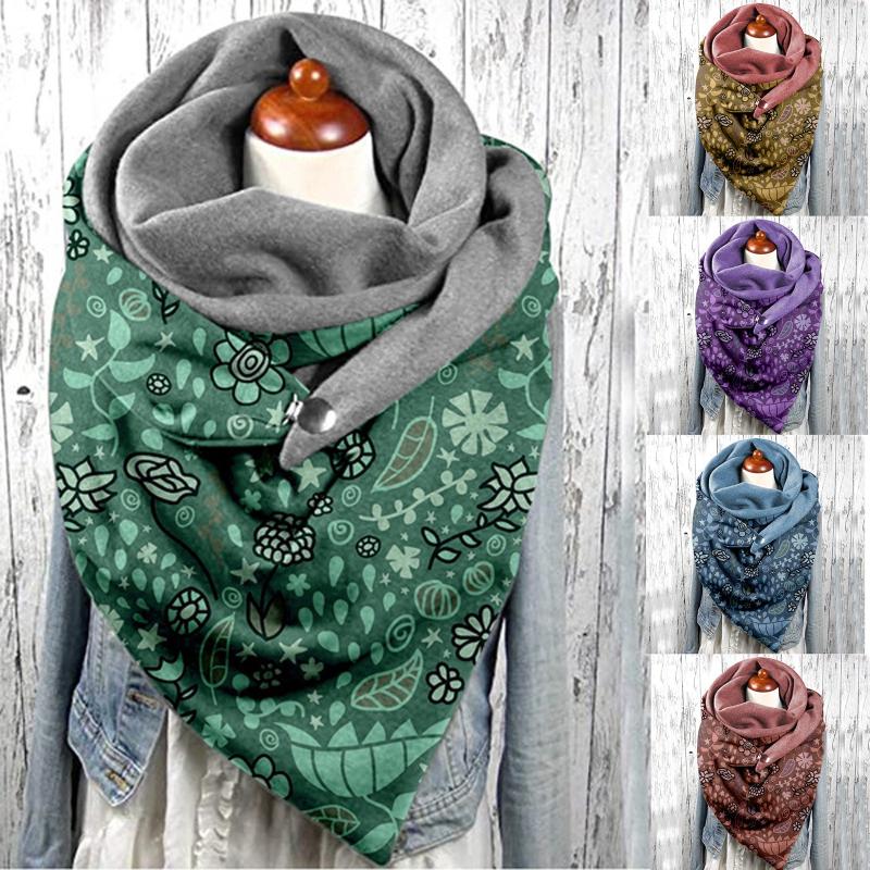 

Fashion Winter Women Paisley Print Button Soft Wrap Casual Warm Scarves Shawls Soft Wrap Casual Warm Scarves Shawls