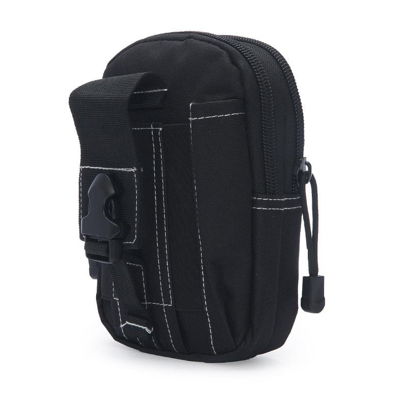 

2020 Men Waist Pack Bum Bag Pouch Waterproof Belt Waist Packs Molle Nylon Mobile Phone Wallet Travel Tool, Black