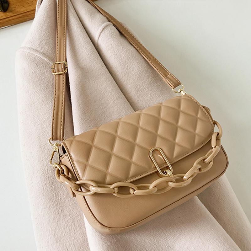 

Ladies Handbags Lingge Women's Fashionl Shoulder Bag Designer PU Leather Crossbody Pack Purses Sac A Main Bolsa, Black