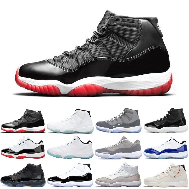 

2020 11 11s jumpman men women basketball shoes 25th anniversary mens trainers sports sneakers size 5.5-13, #31 cool grey 40-47