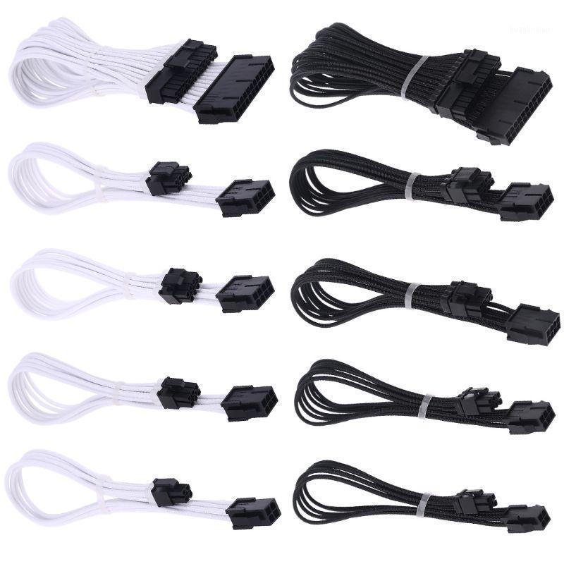 

Sleeve Extension Power Supply Cable 24-pin A TX/EPS/8-pin PCI-E GPU/8pin CPU/6-pin PCIE/4-Pin CPU Cable with Combs 18 AWG1
