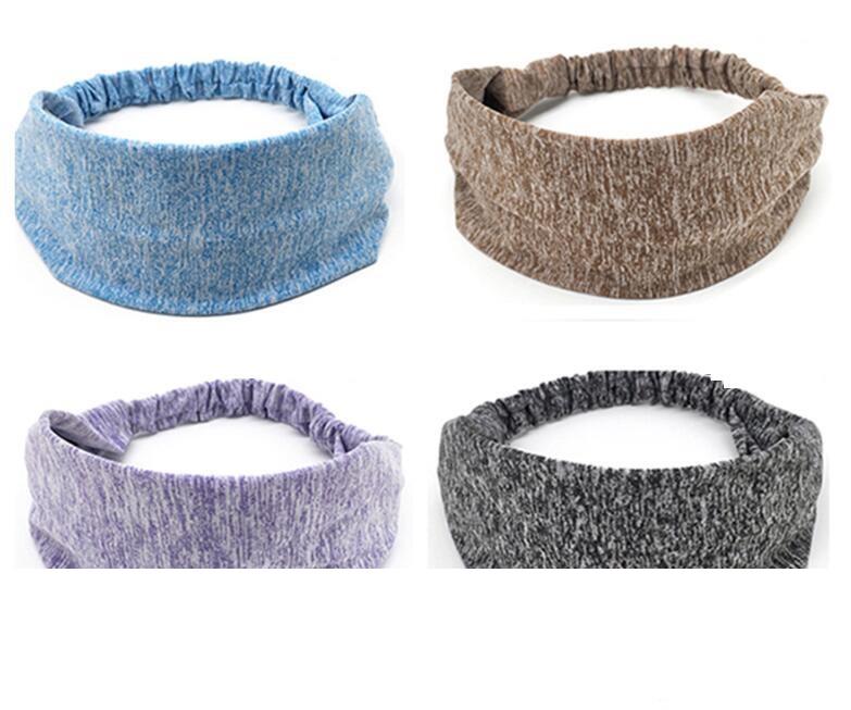 

hot Unisex Sports Stretch Elastic Yoga Sweatband Sports Hair bands Running Working Outdoor Gym sweatband Hair bands accessaries, Multicolor