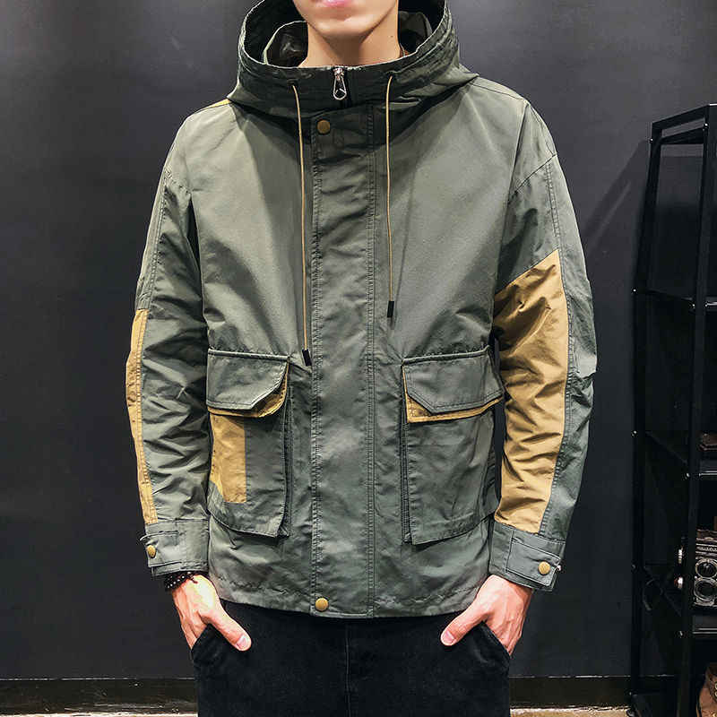 

2021 New Janpan Style Bigger Pocket Spring Autumn Jacket Men's Streetwear Clothes Plus Oversize M-5xl 34q5, W101 3