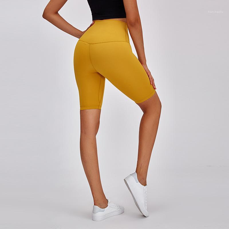 

High Waist Yoga Pants Women's Skin-Friendly Nude Yoga Tight Fitness Shorts Running Shorts Athletic Fitness Clothes1, Red