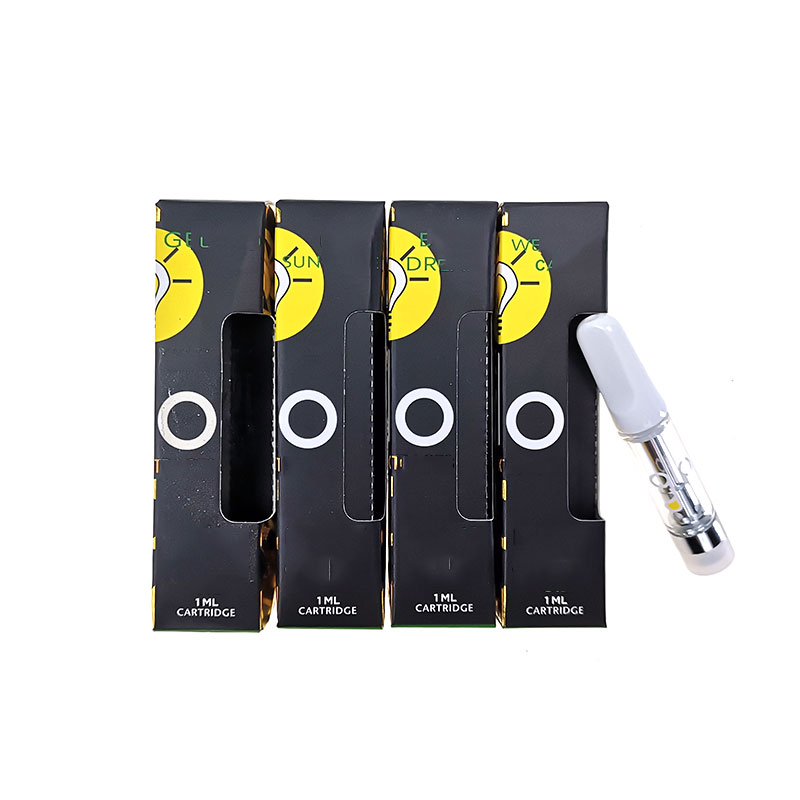 

Free Shipping Glo Carts 0.8ml 1ml Ceramic Coil Vape Cartridges Packaging 510 Thread empty vape pens Thick Oil Atomizer Glo Extracts