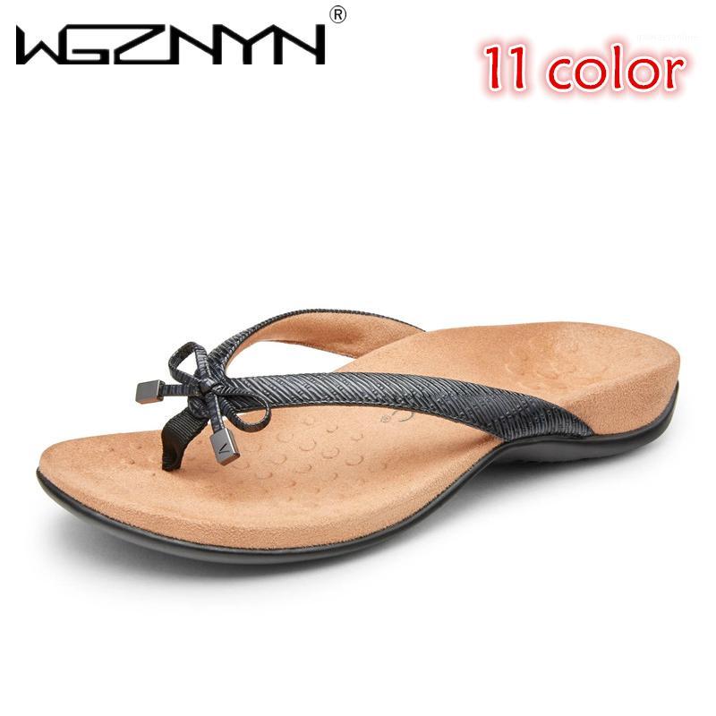 

WGZNYN 2020 Summer Shoes Woman Fashion Colorful Butterfly Outside Wearing Seaside Ladies Flip Flops Beach Cool Women Slippers1