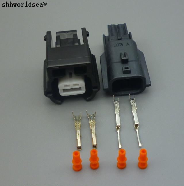 

shhworldsea 2 pin way Male Female ABS Sensor Plug Automotic Waterproof Connector 7282-8851-30 7283-8851-30 For car