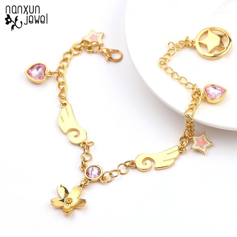 

Japan Anime Sailor Moon Metal Flower Link Chain Bracelet Bangle Fashion Cardcaptor Sakura Cosplay Charm Bracelet Gifts1
