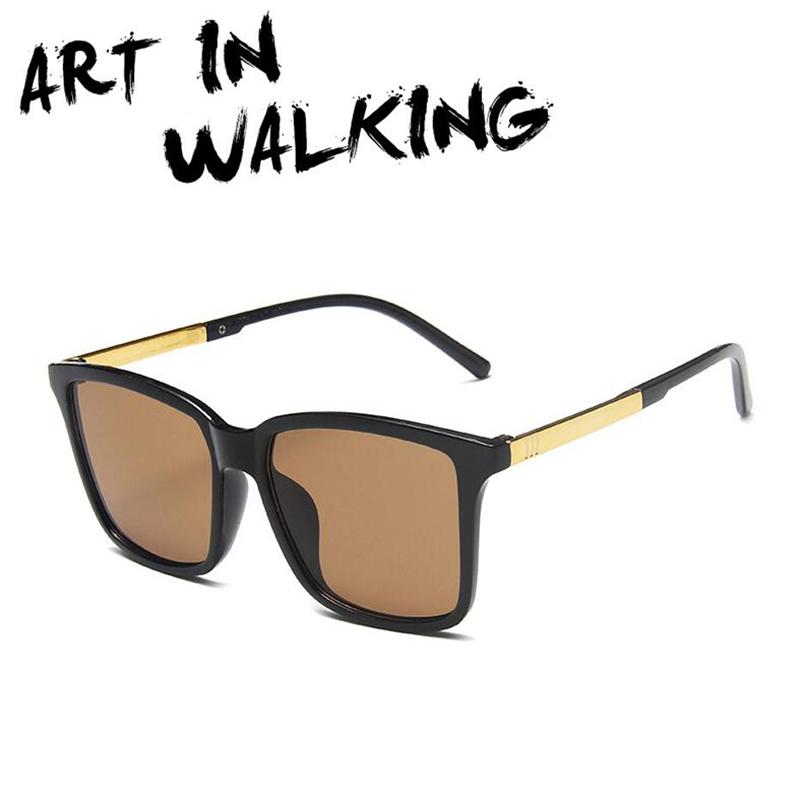 

Sunglasses Men's Square Retro Big Frame Black Fashion Wild Glasses Trendy Women Personality Street