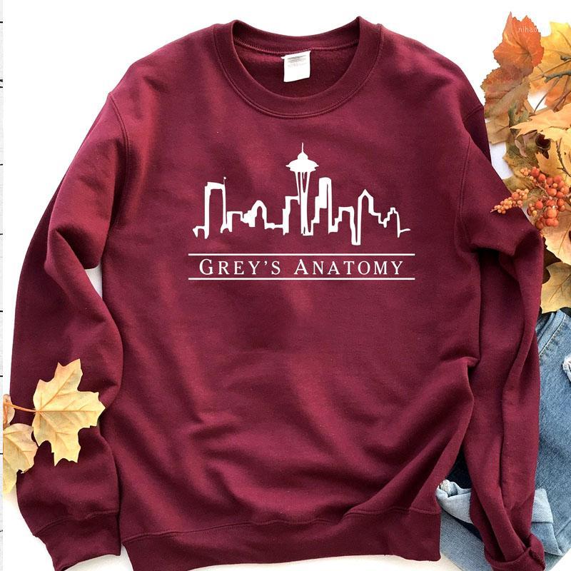 

Grey's Anatomy Sweatshirt Women Fashion Streetwear Save Lives Slogan Pullover Girl Funny TV Shows Aesthetic Jumpers Dropshipping1, Burgundy