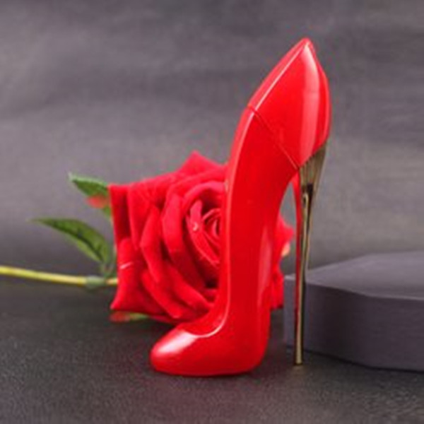 

perfume red box high heel girl shape parfum good smell goddess floral fragrance long lasting eau de toilette