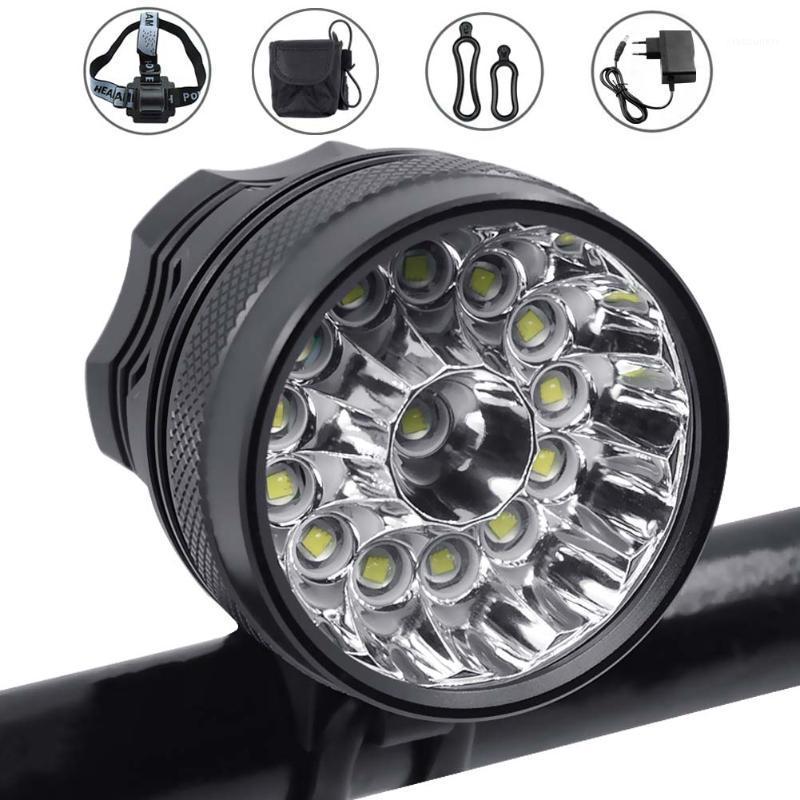 

Bike Front Light LED 14* XML T6 25000LM Bicycle Light Cycling 2 in 1 MTB Headlight + 18650 Battery Pack + USB Taillight1