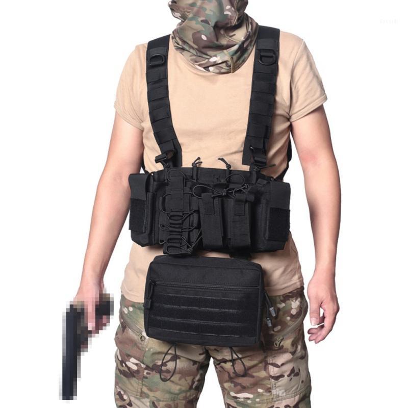 

Multicam Tactical Molle Vest Ammo Chest Rig Removable Hunting Paintball Gear Vest1