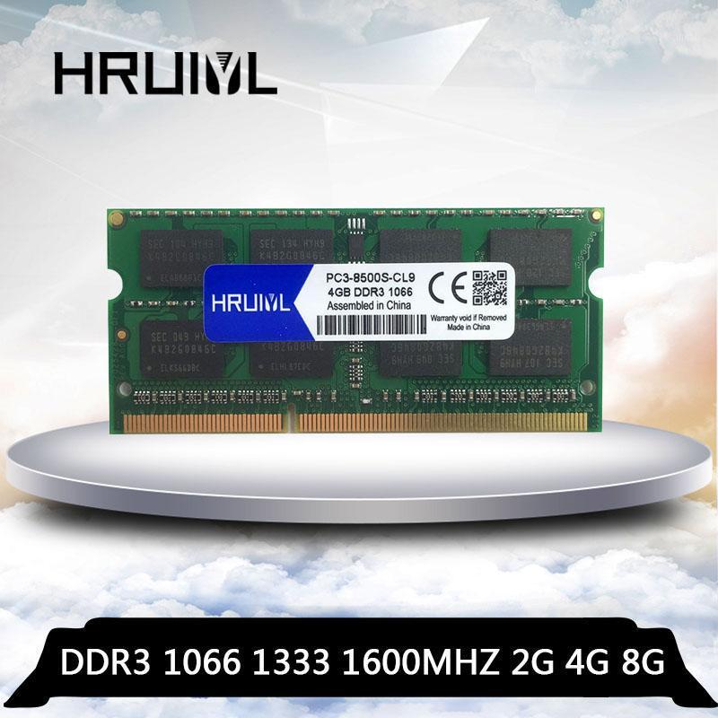 

HRUIYL Ram 2gb 4gb 8gb DDR3 1066 1333 1600 1066mhz 1333mhz 1600mhz DDR3L DDR3 4GB 4G 8G Memory Ram Memoria sdram Laptop Notebook1