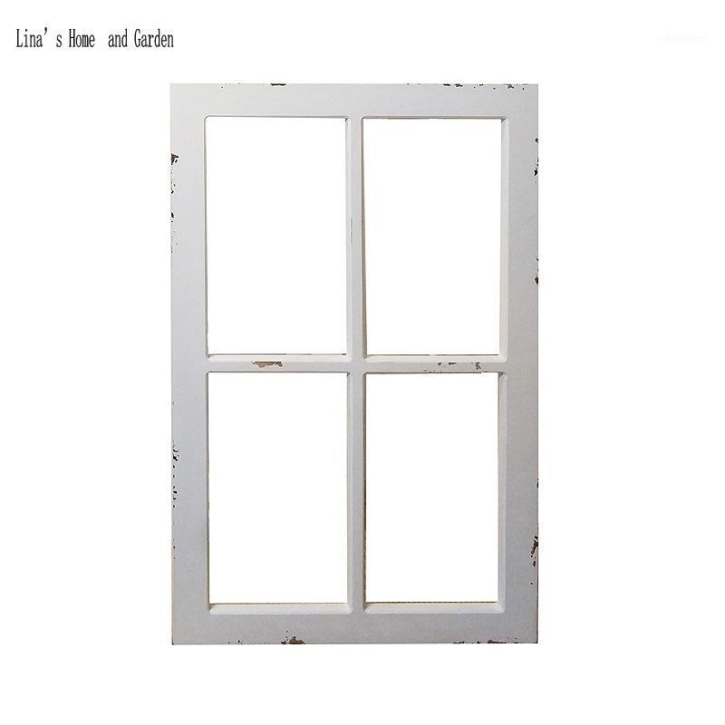 

handcrafted distressed shabby chic wooden window frame decor1