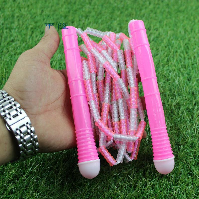 

Professional Fancy Soft Slub Skipping Rope Sports And Fitness Bead Skipping Fancy Rope Jump