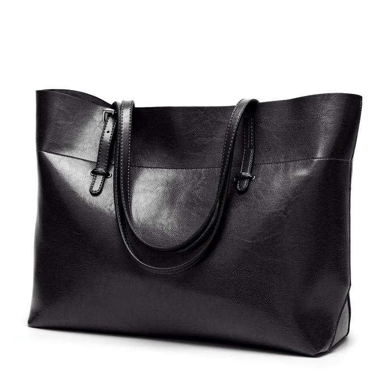 

New 2021 trend women's bag Euro American tote bag one shoulder slung women's handbag handbag, Black