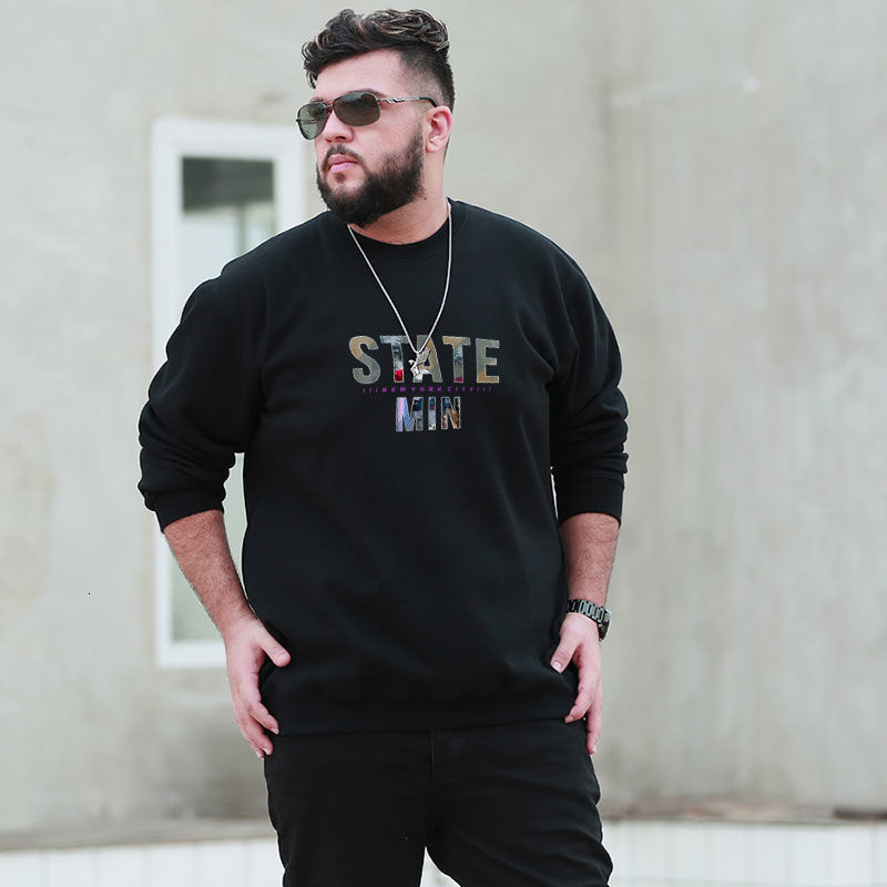

2021 New Winter Plus Velvet Thicker Warm Men's Clothing Big Fat Guy Base Coat Long Masculine Clothes Tide MY7Q, Black