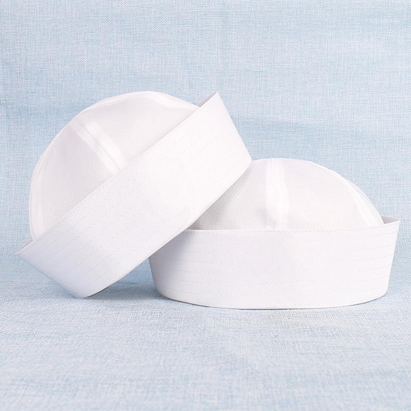 

Funny Cosplay Hat for Child Adult Sailors Ship Boat Captain Pure White Hat Navy Marine Cap with Anchor Party Prom Props1