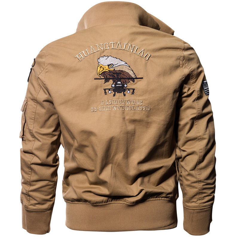 

2021 New Autumn Coating Men Bomber Military Style M65 Uniform Flight Green Army Male Blunt Outer Khaki Black 4sun