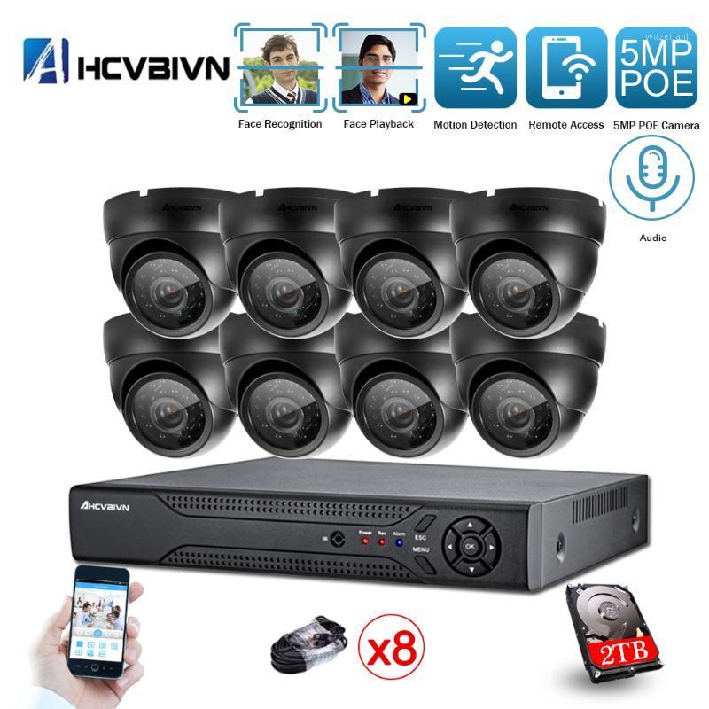 

AHCVBIVN AI Face-Recording detection H.265 8CH 5.0MP POE IP Camera System Outdoor IR-CUT CCTV Video Surveillance Recorder Kit1