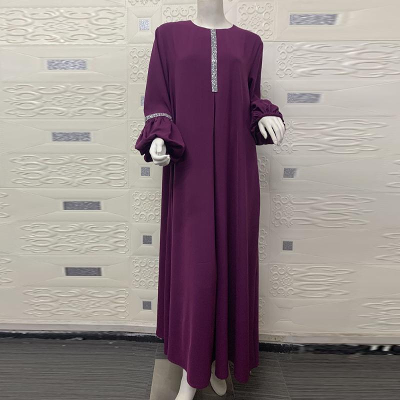 

Purple Kaftan Dubai Abaya Turkey Muslim Dresses Abayas For Women Hijab Dress Caftan Islam Clothing Musulman De Mode Vestidos