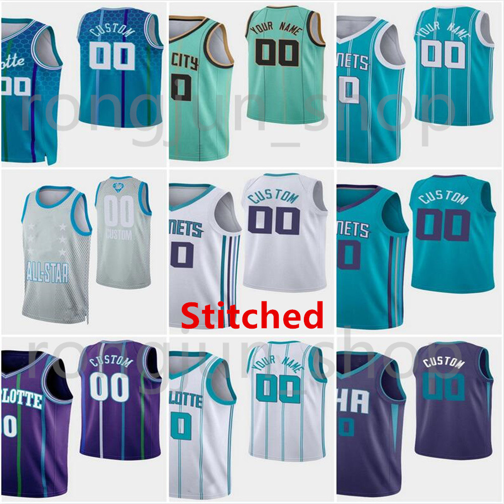 

Stitched 75th Basketball Jersey Miles Bridges 0 Gordon Hayward 20 Terry Rozier III 3 Kelly Oubre Jr. 12 Mason Plumlee 24 LaMelo Ball 2 James Bouknight 5 Ish Smith 10