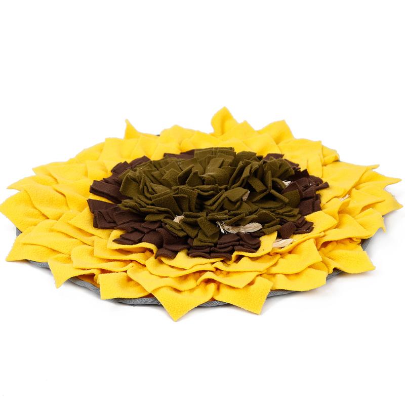 

New Dog Snuffle Mat Dog Training Blanket Pet Snuffle Mat Washable Pet IQ Training Pressure Releasing Nose Work Toy, Gold