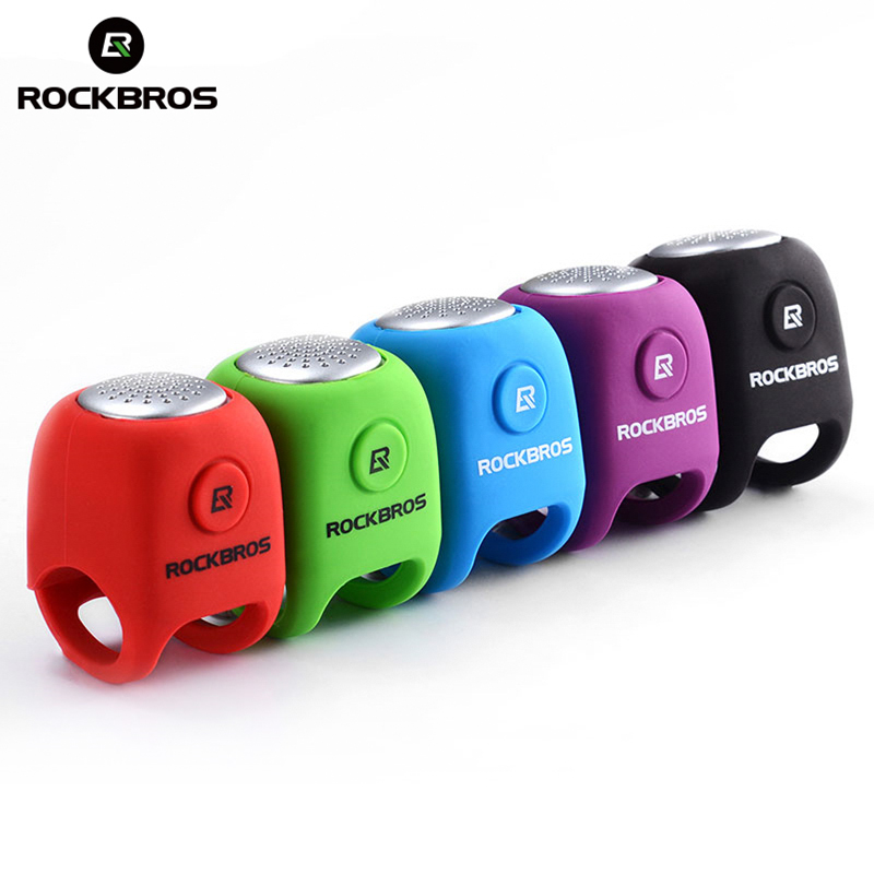 

ROCKBROS Electric Cycling Bells 110 dB Horn Rainproof MTB Bicycle Handlebar Bell Silica Gel Shell Ring Bell