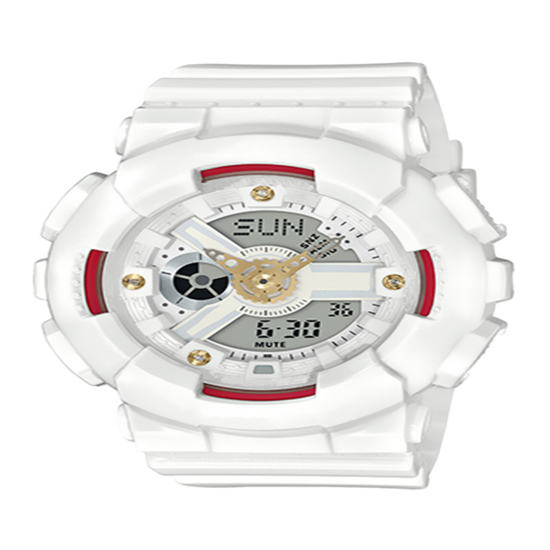 

2020 new mini digital dual display led waterproof outdoor sports female watch clock quartz watch girl boy gift Relogio Montre box, G-1