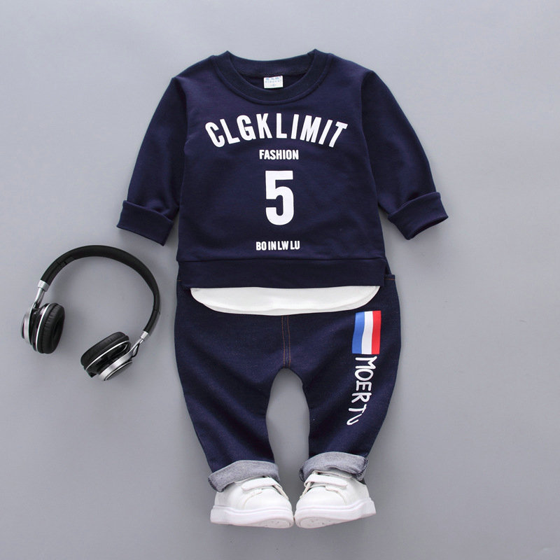 New Sport Spring Autumn Children Clothing Sets Baby Boys T-shirt Pants 2Pcs/sets Infant Kids Cotton Toddler Casual Tracksuits H251208-image-1087662146